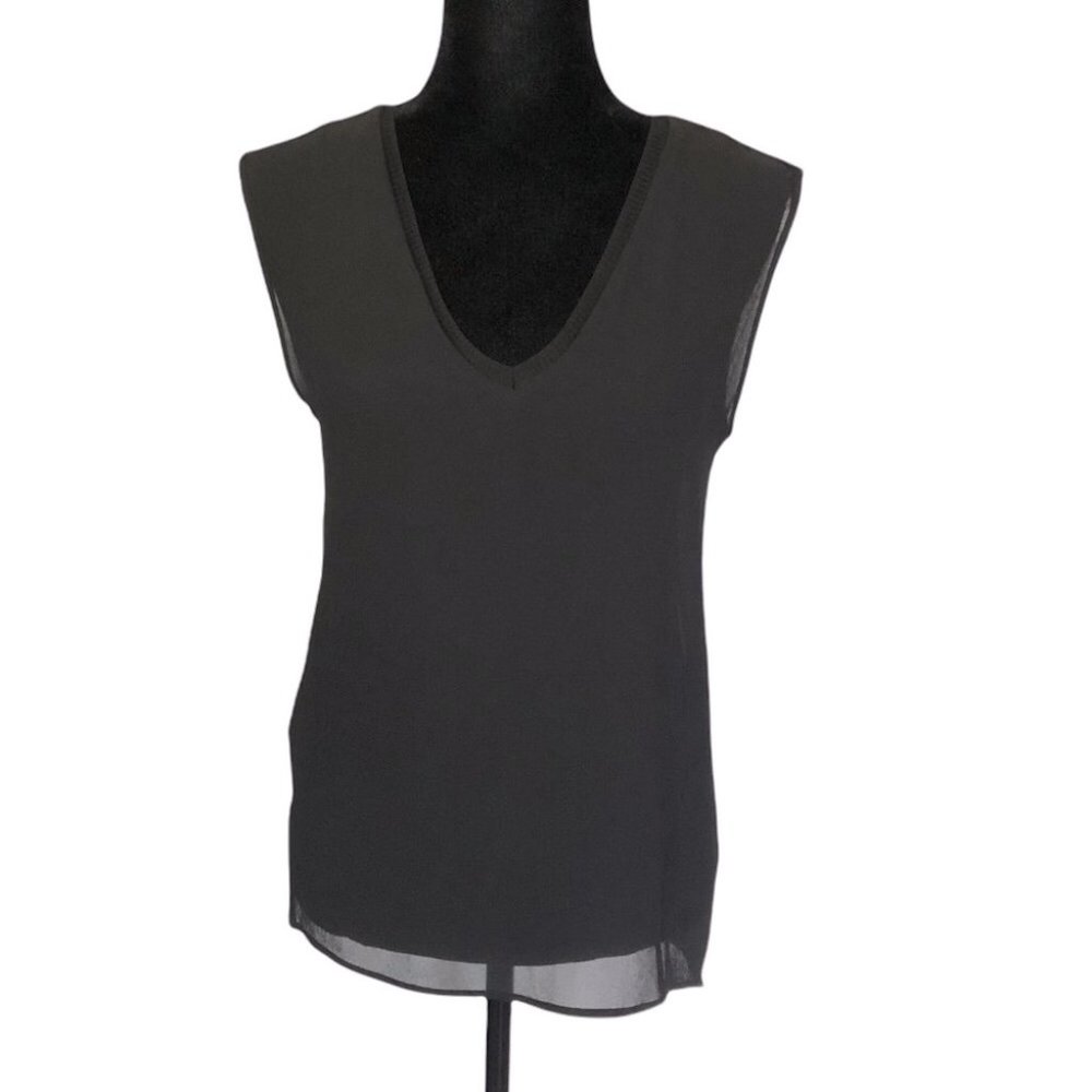 MICHAEL Michael Kors V-Neck Georgette Tank